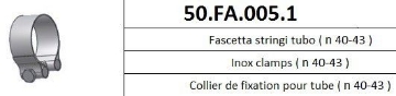 Toon details van MIVV klem RVS (40-43mm) Afbeeldingen van MIVV klem RVS (40-43mm)