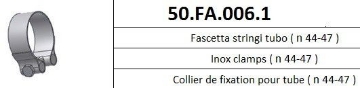 Toon details van MIVV klem RVS (44-47mm) Afbeeldingen van MIVV klem RVS (44-47mm)