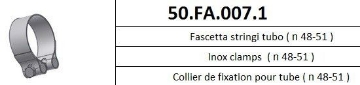 Toon details van MIVV klem RVS (48-51mm) Afbeeldingen van MIVV klem RVS (48-51mm)