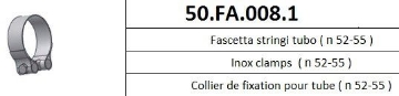 Toon details van MIVV klem RVS (52-55mm) Afbeeldingen van MIVV klem RVS (52-55mm)