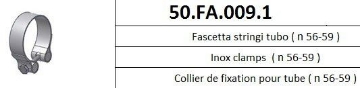 Toon details van MIVV klem RVS (56-59mm) Afbeeldingen van MIVV klem RVS (56-59mm)