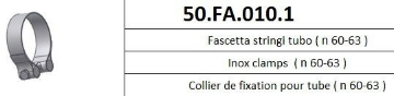 Toon details van MIVV klem RVS (60-63mm) Afbeeldingen van MIVV klem RVS (60-63mm)