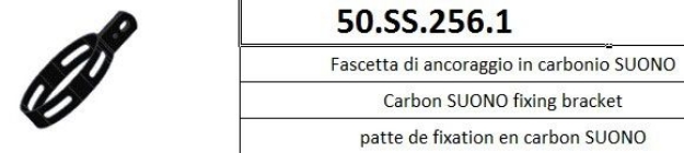 Afbeeldingen van MIVV carbon demperklem ovaal voor SUONO demper (256 verticaal)
