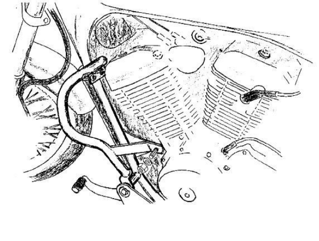 Afbeeldingen van Valbeugel chroom Hepco&Becker Honda VT600C '88-00