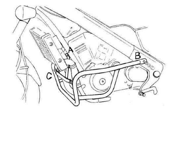 Afbeeldingen van Valbeugel zwart Hepco&Becker Honda NTV650 '88-98
