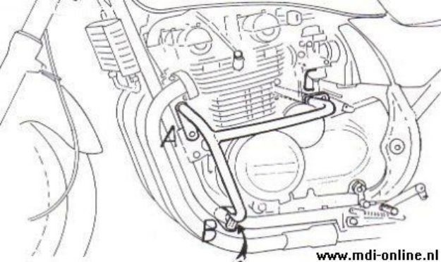 Afbeeldingen van Valbeugel chroom Hepco&Becker Kawasaki ZEPHYR 750 '91-99
