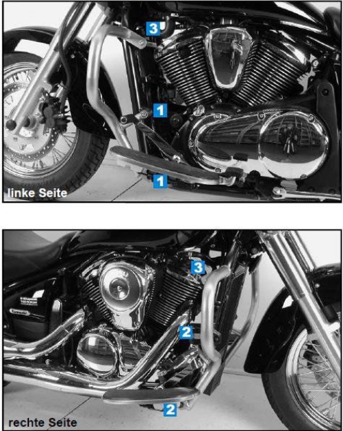 Afbeeldingen van Valbeugel chroom Hepco&Becker Kawasaki VN900 CLASSIC '06-