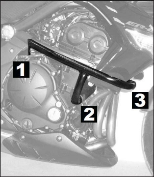 Toon details van Valbeugel zwart Hepco&Becker Kawasaki ER-6N '09-11 Afbeeldingen van Valbeugel zwart Hepco&Becker Kawasaki ER-6N '09-11
