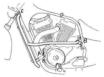 Toon details van Valbeugel chroom Hepco&Becker Suzuki VS800GL/GPL Intruder '86-00 Afbeeldingen van Valbeugel chroom Hepco&Becker Suzuki VS800GL/GPL Intruder '86-00