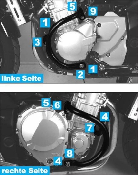 Toon details van Valbeugel zwart Hepco&Becker Suzuki GSF1250N/S BANDIT '07- Afbeeldingen van Valbeugel zwart Hepco&Becker Suzuki GSF1250N/S BANDIT '07-