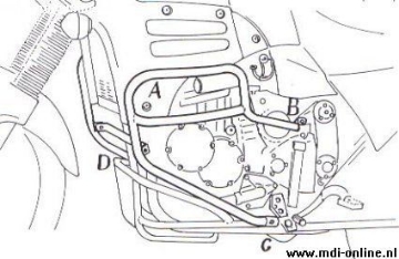 Toon details van Valbeugel zwart Hepco&Becker voor Triumph TIGER900 '93-98 Afbeeldingen van Valbeugel zwart Hepco&Becker voor Triumph TIGER900 '93-98