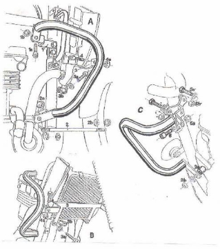 Toon details van Valbeugel zwart Hepco&Becker voor Kawasaki KLE500 '91-07 Afbeeldingen van Valbeugel zwart Hepco&Becker voor Kawasaki KLE500 '91-07