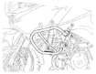 Afbeeldingen van Valbeugel zwart Hepco&Becker voor Kawasaki KLV1000 '04-05