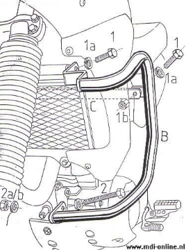 Toon details van Valbeugel zwart Hepco&Becker voor Yamaha XTZ660 '94-99 Afbeeldingen van Valbeugel zwart Hepco&Becker voor Yamaha XTZ660 '94-99
