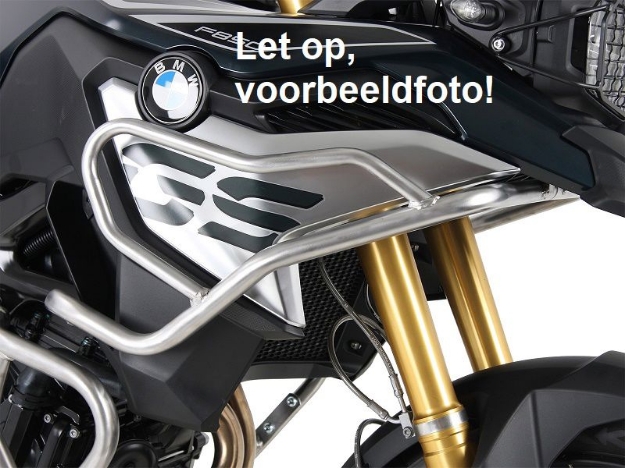 Afbeeldingen van Valbeugel RVS boven Hepco&Becker BMW F850GS Adventure ’19-