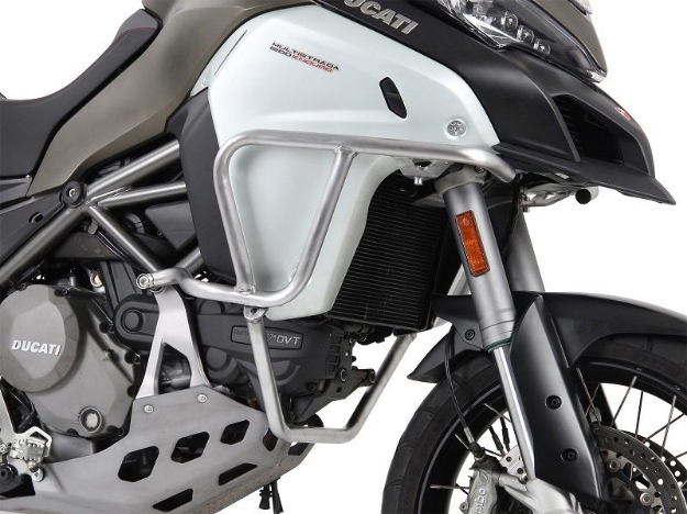 Afbeeldingen van Valbeugel RVS boven Hepco&Becker Ducati Multistrada 1260 Enduro ’19-