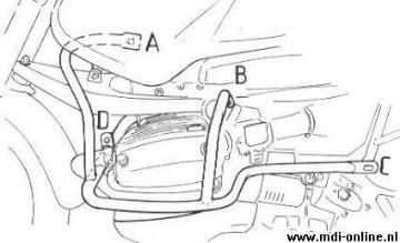 Toon details van Valbeugel zwart Hepco&Becker voor BMW R850 '98-00 / 1100GS '94-99 Afbeeldingen van Valbeugel zwart Hepco&Becker voor BMW R850 '98-00 / 1100GS '94-99