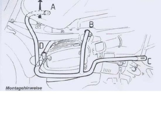 Afbeeldingen van Valbeugel zilver Hepco&Becker voor BMW R1150GS '00-04