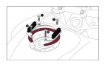 Afbeeldingen van Tankring Lock-it Hepco&Becker tankring voor Yamaha en Suzuki tankdop met 7/8 boutgaten