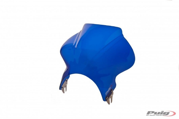 Afbeeldingen van Windscherm Puig model Cockpit Suzuki GSF650 '05-'08/1200 '06/1250 Bandit '07-'09-Blauw