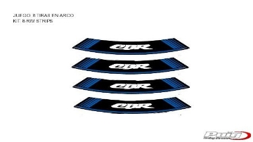 Toon details van Velglint Puig met logo Honda CBR Afbeeldingen van Velglint Puig met logo Honda CBR