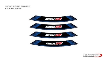 Toon details van Velglint Puig met logo Suzuki GSX-R Afbeeldingen van Velglint Puig met logo Suzuki GSX-R