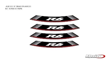 Toon details van Velglint Puig met logo Yamaha YZF R6 Afbeeldingen van Velglint Puig met logo Yamaha YZF R6