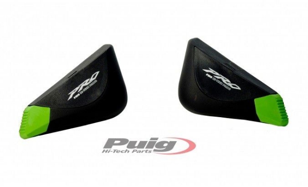 Afbeeldingen van Eindrubbers groen voor Puig Pro sliders (set)