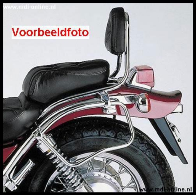 Afbeeldingen van Sissybar zonder rekje Hepco&Becker chroom Suzuki GZ125/ GZ250 '98-'04