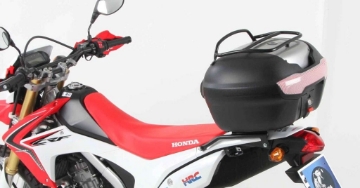 Toon details van Topdrager zwart Minirack Hepco&Becker Honda CRF250L '13- inclusief TC40 journey Afbeeldingen van Topdrager zwart Minirack Hepco&Becker Honda CRF250L '13- inclusief TC40 journey