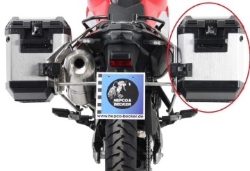 Toon details van Hepco&Becker Xplorer zijkoffer 40 liter rechts voor Cutout kofferset Afbeeldingen van Hepco&Becker Xplorer zijkoffer 40 liter rechts voor Cutout kofferset