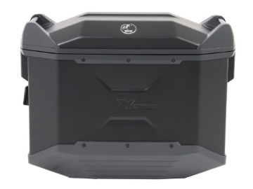 Toon details van Zijkoffer Xceed Jet Black 38 liter links Hepco&Becker Afbeeldingen van Zijkoffer Xceed Jet Black 38 liter links Hepco&Becker