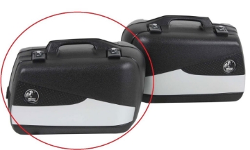 Toon details van Hepco&Becker Junior Flash 30L zilver losse rechter koffer Afbeeldingen van Hepco&Becker Junior Flash 30L zilver losse rechter koffer