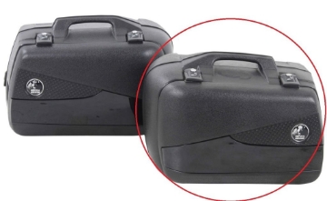 Toon details van Hepco&Becker Junior Flash 40L BLACK losse linker koffer Afbeeldingen van Hepco&Becker Junior Flash 40L BLACK losse linker koffer