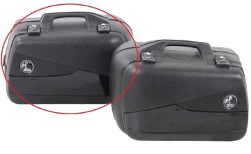 Toon details van Hepco&Becker Junior Flash 40L BLACK losse rechter koffer Afbeeldingen van Hepco&Becker Junior Flash 40L BLACK losse rechter koffer