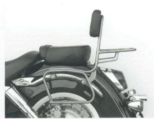 Afbeeldingen van Sissybar met rekje Hepco&Becker chroom Honda VT1100C3