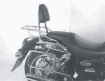 Afbeeldingen van Sissybar met rekje Hepco&Becker chroom Kawasaki VN1500/ VN1600 MEAN STREAK
