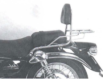 Toon details van Sissybar met rekje Hepco&Becker chroom Moto Guzzi CALIFORNIA SPECIAL Afbeeldingen van Sissybar met rekje Hepco&Becker chroom Moto Guzzi CALIFORNIA SPECIAL