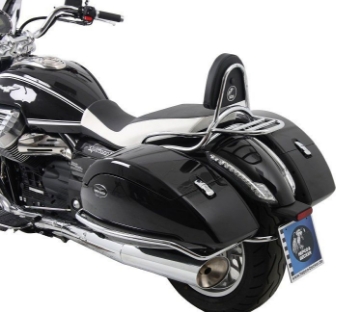 Toon details van Sissybar met rekje Hepco&Becker chroom Moto Guzzi CALIFORNIA 1400 Custom / Touring Afbeeldingen van Sissybar met rekje Hepco&Becker chroom Moto Guzzi CALIFORNIA 1400 Custom / Touring