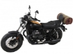 Afbeeldingen van Sissybar met rekje Hepco&Becker chroom Moto Guzzi V9 Bobber '16- (lang zadel)