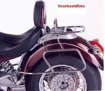Toon details van Tassendragers chroom standaard Hepco&Becker Honda F6C CUSTOM Afbeeldingen van Tassendragers chroom standaard Hepco&Becker Honda F6C CUSTOM
