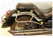 Afbeeldingen van Tassendragers standaard zwart Hepco&Becker Kawasaki VN900 CLASSIC/ CUSTOM 2006-