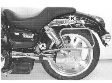 Toon details van Tassendragers standaard chroom Hepco&Becker Kawasaki VN1500/1600 MEAN STREAK Afbeeldingen van Tassendragers standaard chroom Hepco&Becker Kawasaki VN1500/1600 MEAN STREAK