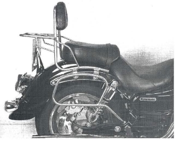 Toon details van Tassendragers standaard chroom Hepco&Becker Kawasaki VN1600 CLASSIC 2003- Afbeeldingen van Tassendragers standaard chroom Hepco&Becker Kawasaki VN1600 CLASSIC 2003-