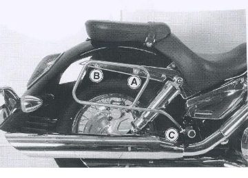 Toon details van Tassendragers standaard chroom Hepco&Becker Honda VTX1300S 2003- Afbeeldingen van Tassendragers standaard chroom Hepco&Becker Honda VTX1300S 2003-
