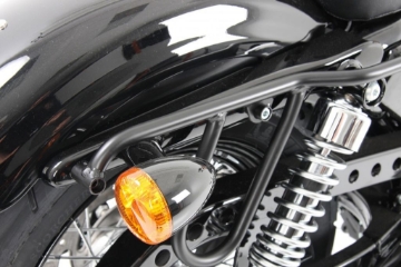 Toon details van Tassendragers Cutout zwart Hepco&Becker diverse Harley Davidson modellen Afbeeldingen van Tassendragers Cutout zwart Hepco&Becker diverse Harley Davidson modellen