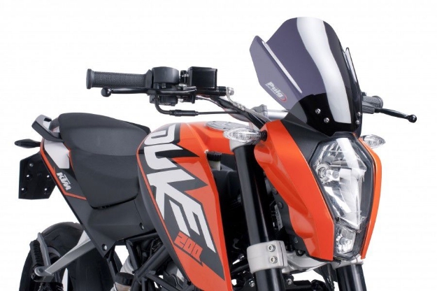 Afbeeldingen van Vervangingsruit Puig Jetstream KTM Duke 125 '11-/ 200 '12-'13/ 390 '13--zwart