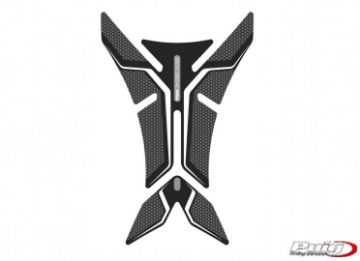 Toon details van Tankpad Puig universeel zwart/carbon look Afbeeldingen van Tankpad Puig universeel zwart/carbon look