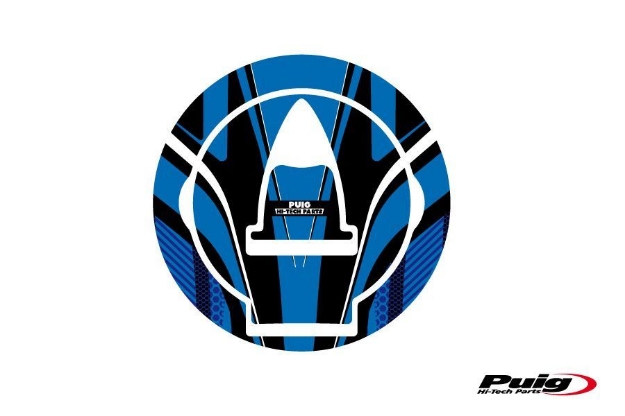 Afbeeldingen van Tankdopcover Radikal Puig voor diverse Ducati modellen-Blauw