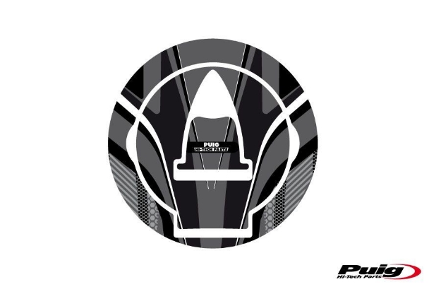 Afbeeldingen van Tankdopcover Radikal Puig voor diverse Ducati modellen-Grijs